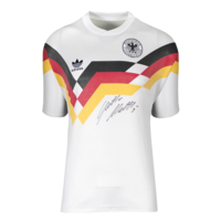 Icons Lothar Matthaus gesigneerd Duitsland shirt 1988-90