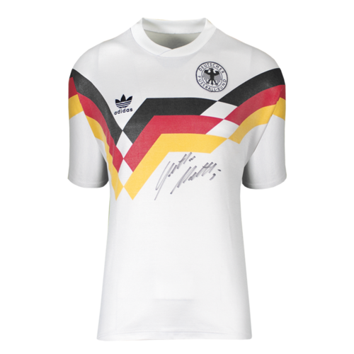 Icons Lothar Matthaus gesigneerd Duitsland shirt 1988-90