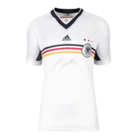 Icons Lothar Matthaus gesigneerd Duitsland shirt 1998-00