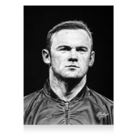 Icons Wayne Rooney gesigneerd Engeland kunstwerk