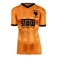 Icons Steve Bull gesigneerd Wolverhamption Wanderers shirt 1988