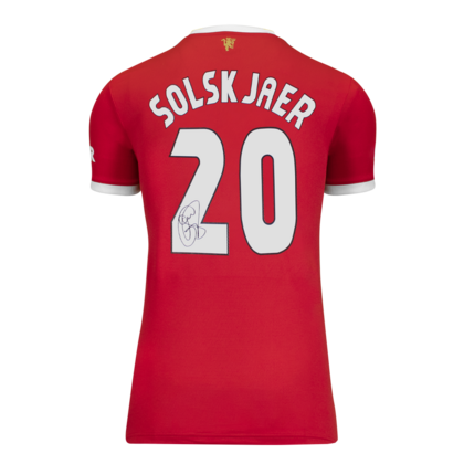 Ole Gunnar Solskjaer gesigneerd Manchester United shirt 2021
