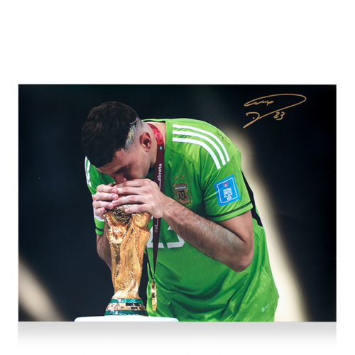 Icons Emiliano Martinez gesigneerde Argentinië foto 2022