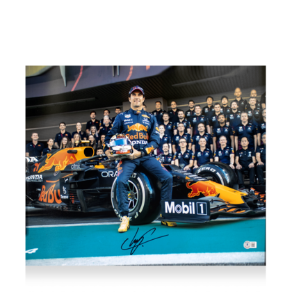 Sergio Perez gesigneerde foto