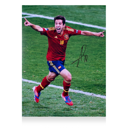 Jordi Alba gesigneerde Spanje foto 2012