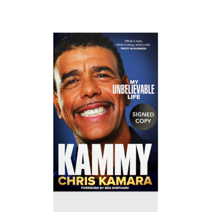 Chris Kamara gesigneerd boek