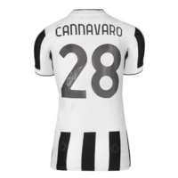 Icons Fabio Cannavaro gesigneerd Juventus shirt 2021-22