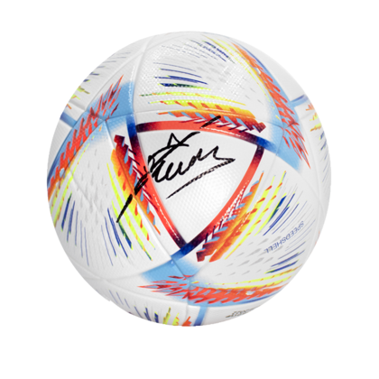 Fabio Cannavaro gesigneerde voetbal