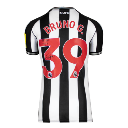 Bruno Guimaraes gesigneerd Newcastle United shirt 2023-24