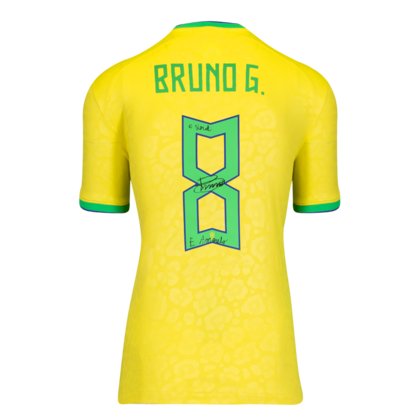 Bruno Guimaraes gesigneerd Brazilië shirt 2022