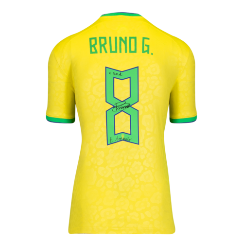 Icons Bruno Guimaraes gesigneerd Brazilië shirt 2022