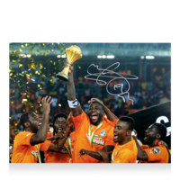 Icons Yaya Toure gesigneerde Ivory Coast foto 2015