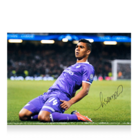 Icons Casemiro gesigneerde Real Madrid foto