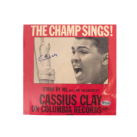 Icons Muhammad Ali gesigneerde vinylplaat - The Champ Sings