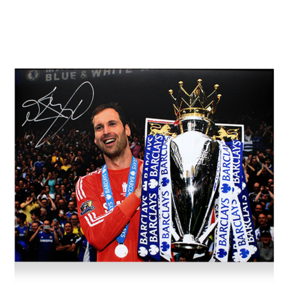 Petr Cech gesigneerde Chelsea foto 2014-15