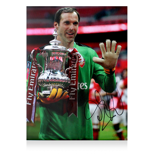 Icons Petr Cech gesigneerde Arsenal foto 2017