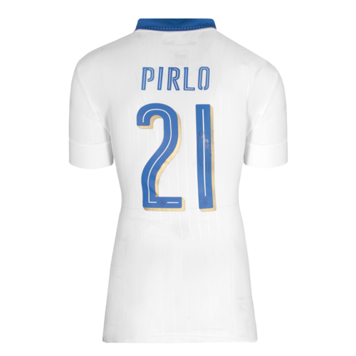 Icons Andrea Pirlo gesigneerd Italië shirt 2016