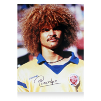 Icons Carlos Valderrama gesigneerde Colombia foto