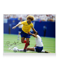 Icons Carlos Valderrama gesigneerde Colombia foto