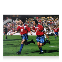 Icons Marcelo Salas gesigneerde Chili foto 1998