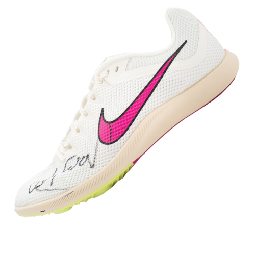 Icons Mo Farah gesigneerde hardloopschoen