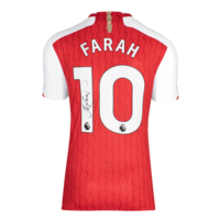 Icons Mo Farah gesigneerd Arsenal shirt 2023-24