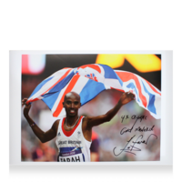 Icons Mo Farah gesigneerde foto