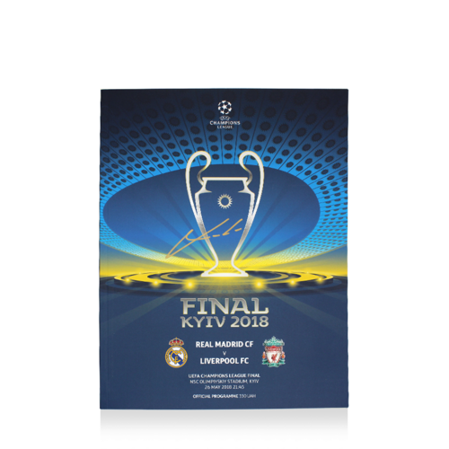 Icons Luka Modric gesigneerd Real Madrid programmaboekje 2018