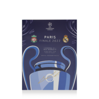 Icons Luka Modric gesigneerd Real Madrid programmaboekje 2022