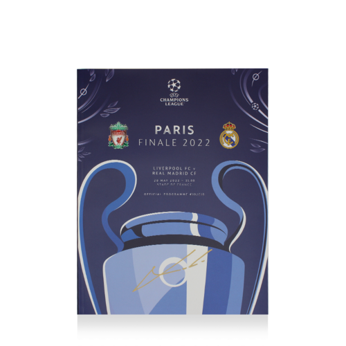 Icons Luka Modric gesigneerd Real Madrid programmaboekje 2022