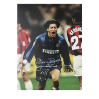 Icons Ivan Zamorano gesigneerde Internazionale foto