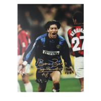 Icons Ivan Zamorano gesigneerde Internazionale foto