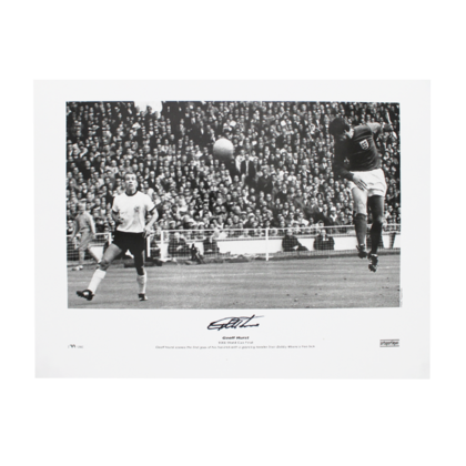 Geoff Hurst gesigneerde Engeland foto 1966