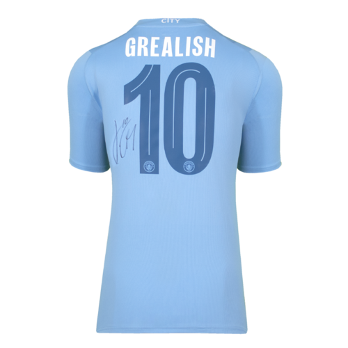 Icons Jack Grealish gesigneerd Manchester City shirt 2023-24