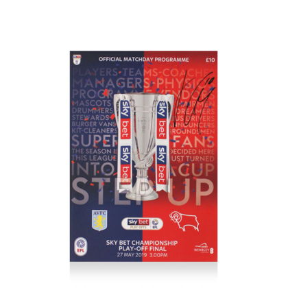 Jack Grealish gesigneerd Aston Villa programmaboekje 2019