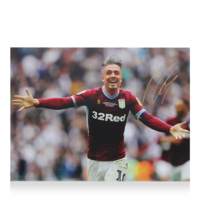 Icons Jack Grealish gesigneerde Aston Villa foto