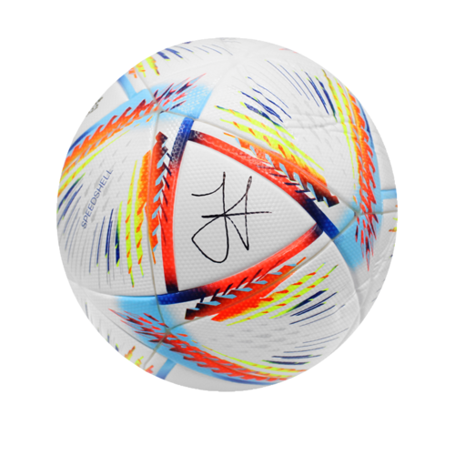 Icons Julian Alvarez gesigneerde voetbal 2022