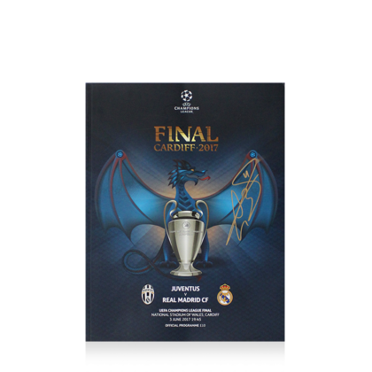 Gareth Bale gesigneerd Real Madrid programmaboekje 2017