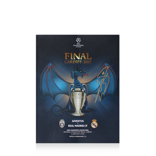 Icons Gareth Bale gesigneerd Real Madrid programmaboekje 2017