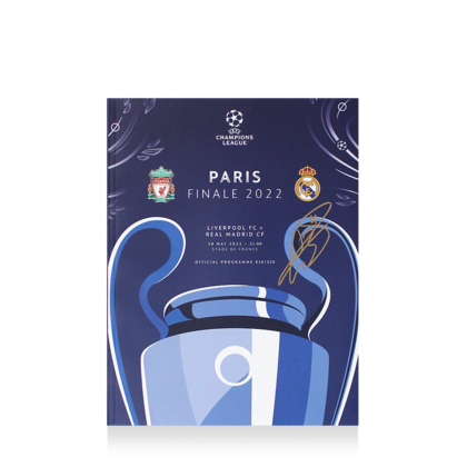 Gareth Bale gesigneerd Real Madrid programmaboekje 2022