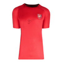 Icons Dennis Bergkamp gesigneerd Arsenal t-shirt