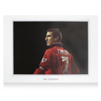 Icons Eric Cantona gesigneerde Manchester United foto