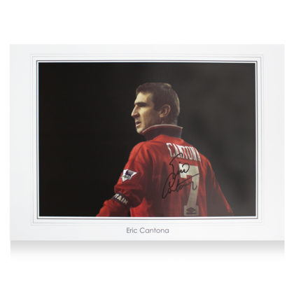 Eric Cantona gesigneerde Manchester United foto