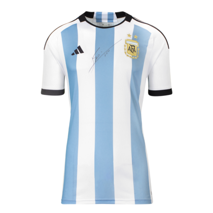 Lionel Messi gesigneerd Argentinië shirt 2022