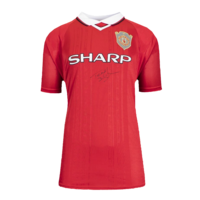 Icons Teddy Sheringham gesigneerd Manchester United shirt 1999