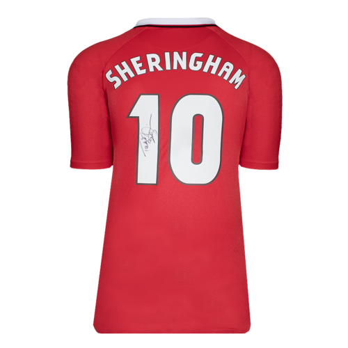 Icons Teddy Sheringham gesigneerd Manchester United shirt 1999