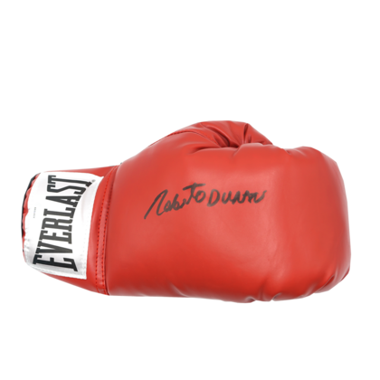Roberto Duran gesigneerde bokshandschoen