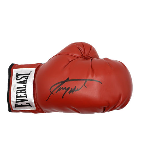 Icons Larry Holmes gesigneerde bokshandschoen