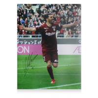 Icons David Villa gesigneerde Vissel Kobe foto