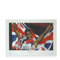 Icons Denise Lewis gesigneerde foto
